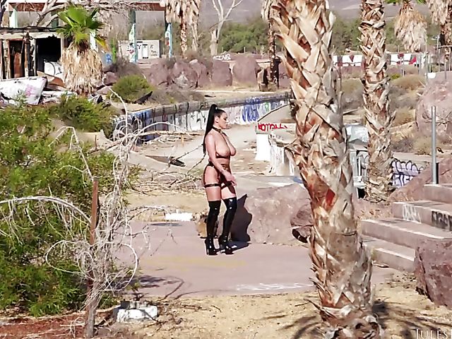 Very hard DP and squirt with big tits whore in latex boots Angela White