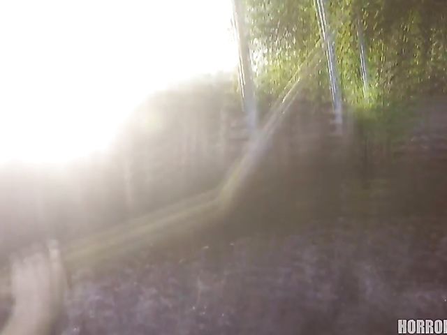 Dirty outdoor POV in ripped bikini by the lake