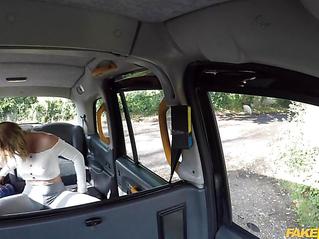 Victoria May pissing pants and getting nailed by fake taxi driver John Bishop
