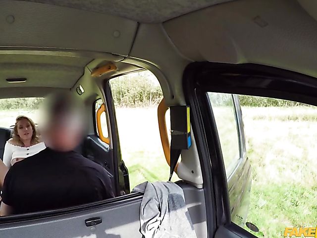 Victoria May pissing pants and getting nailed by fake taxi driver John Bishop