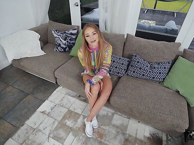 Yellow panties fuck with petite girl Scarlett Fall