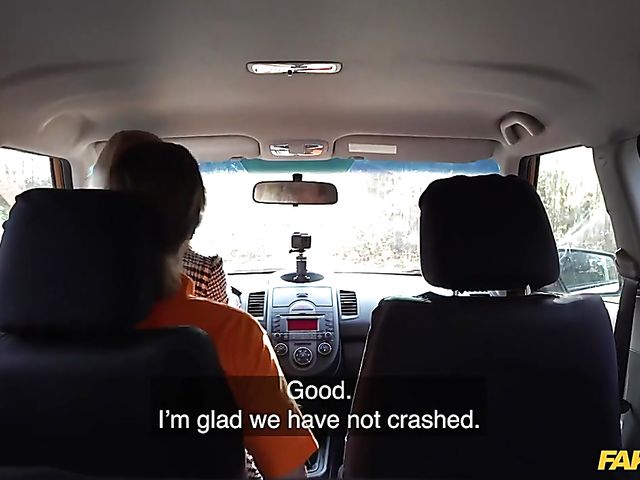  Awesome car sex with blonde student driver Marilyn Sugar