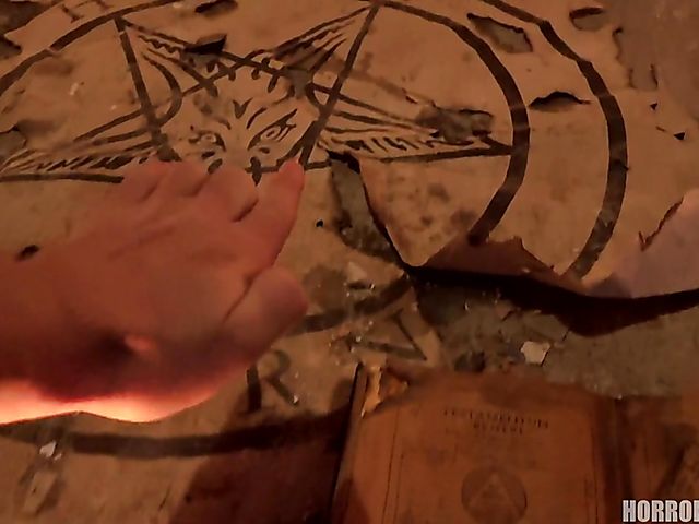 Rough anal sex in the dark with the demon