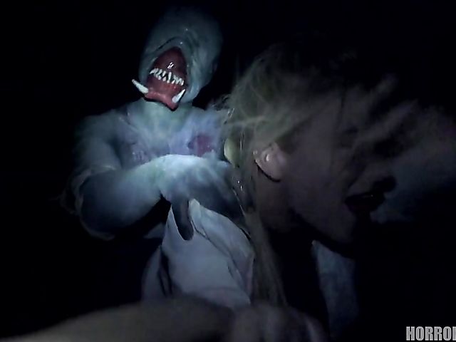 Rough anal sex in the dark with the demon