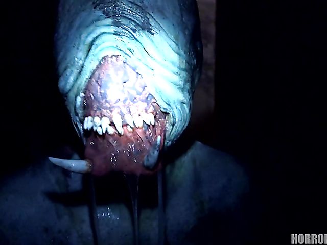 Rough anal sex in the dark with the demon