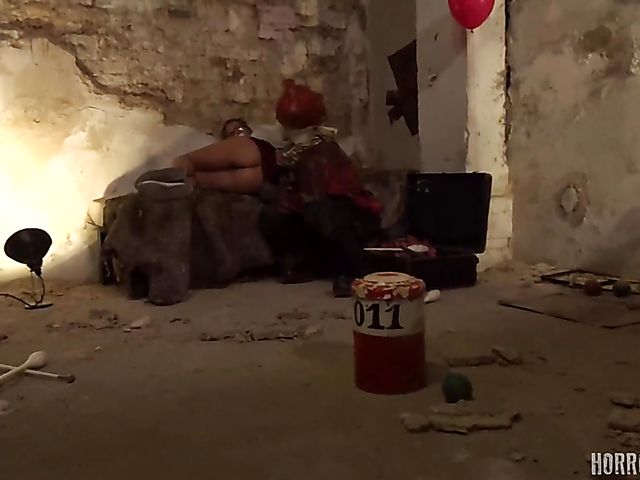 Schoolgirl punishment and extreme brutal sex with the clown