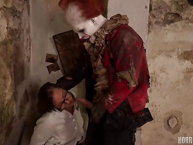 Schoolgirl punishment and extreme brutal sex with the clown