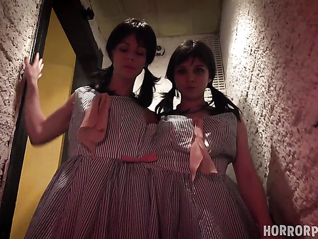 FFM POV with raven-haired twins in the freak house