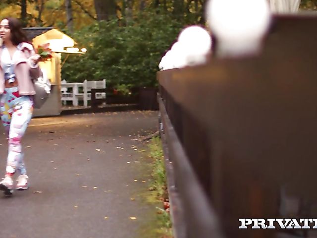 Beautiful anal with sexy european brunette Natali Ruby