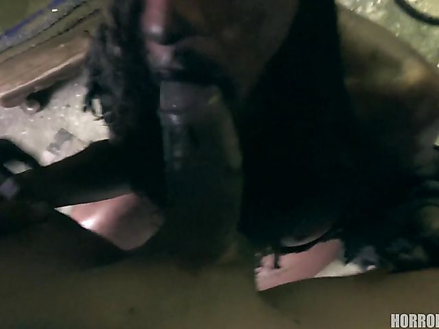 Insane POV sex with a big-eyed evil girl