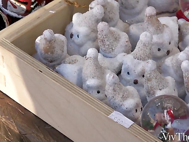 Romy Indy & Stella Cardo - Lesbian kitchen lovemaking before Christmas