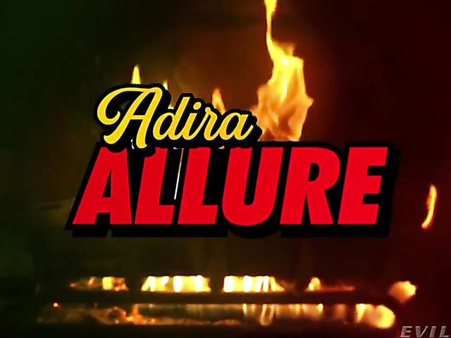 Nasty Christmas threesome party with black Santas sharing Adira Allure