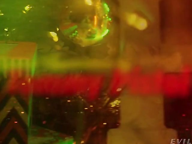 Nasty Christmas threesome party with black Santas sharing Adira Allure