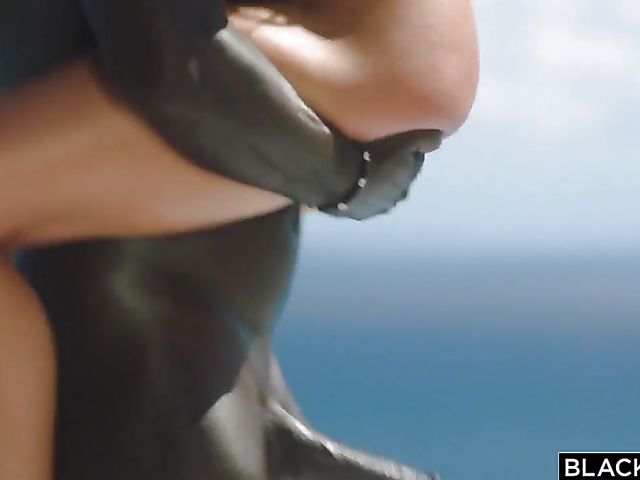 Ariana Marie's outdoor interracial threesome on vacation with Freddy Gong and Joss Lescaf