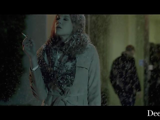 Maitland Ward - Smoking redhead interracial miracle on Christmas