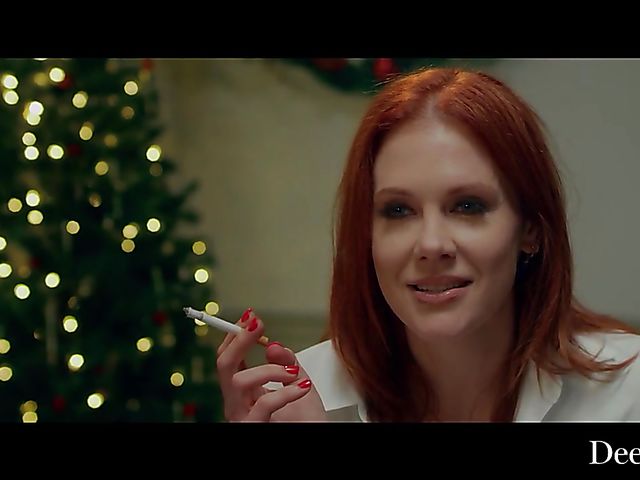Maitland Ward - Smoking redhead interracial miracle on Christmas