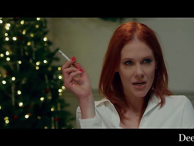 Maitland Ward - Smoking redhead interracial miracle on Christmas