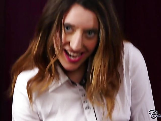 Spanish blowjob in black stockings and big facial for Susy Blue