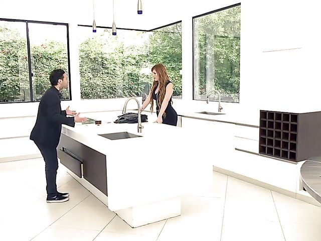 Lingerie fuck with red-haired estate agent Lauren Phillips