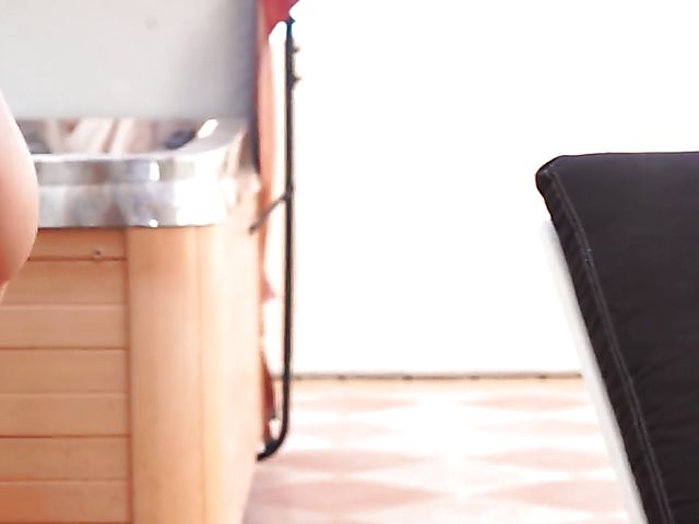 Red bikini strip and summer shower with slim girl Dana Wolf