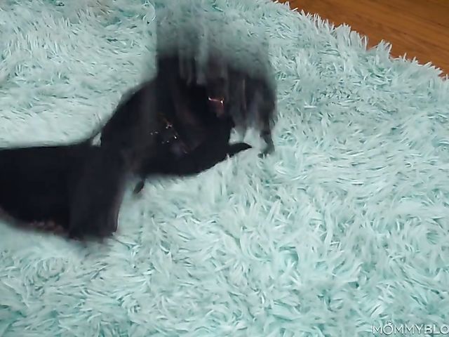 Eden Blair - Boy MILF blowjob in black lingerie