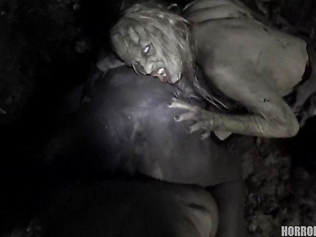 Scary POV FFM with walking zombies in the midnight