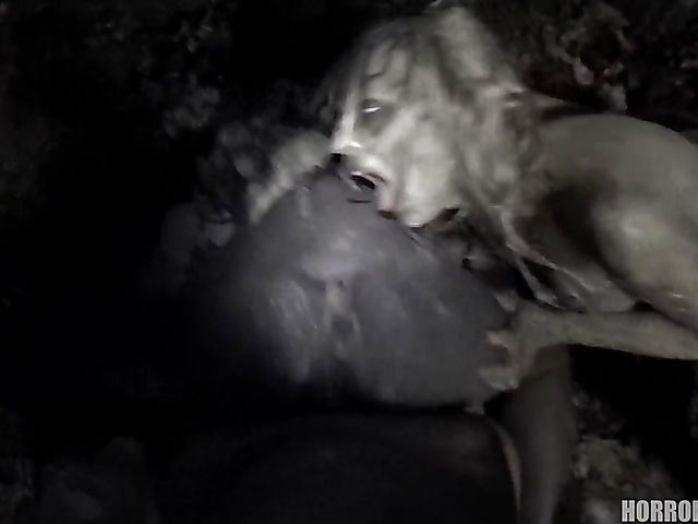 Scary POV FFM with walking zombies in the midnight