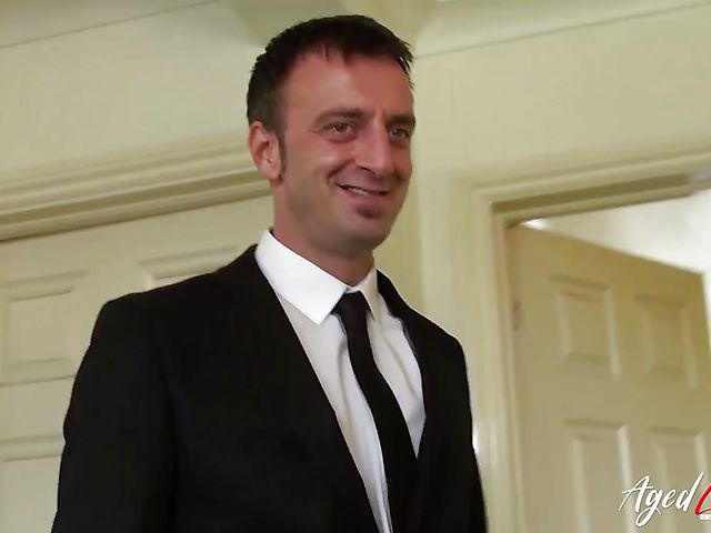 Mature lingerie clad whore Pandora gets doggystyled by Pascal White