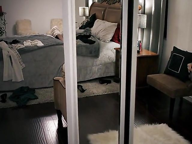 Tattooed MILF businesswoman Joanna Angel is horny after work