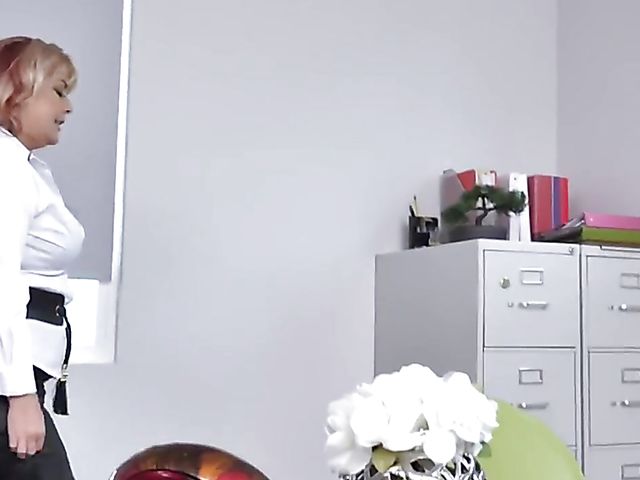 Joclyn Stone - Mature blowjob POV during the job interview