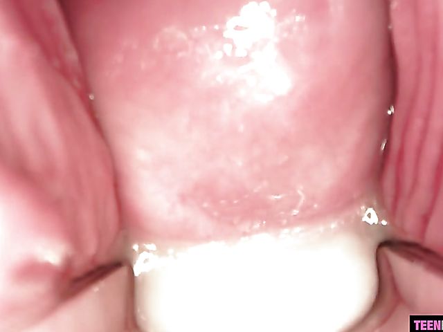 In bed with FFM anal teens Chanel Grey and Keira Croft and close up creampie