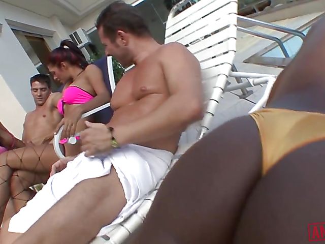 Anal Brazilian orgy with oiled up Amy Castro, Belinha, Cinthia Santos & Claudia Bella