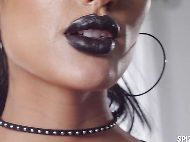 First class POV threesome in latex and leather with kinky Chloe Amour