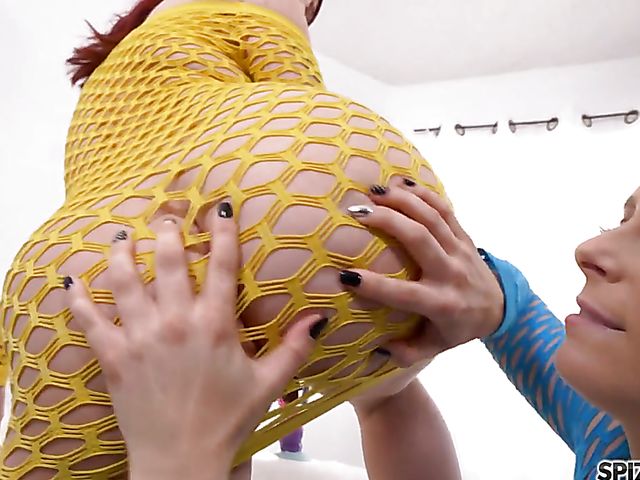 Lesbian redhead girls Penny Pax and Violet Monroe love their anal toys