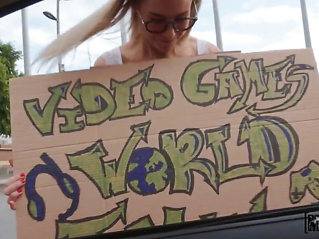 Glasses POV in the car with stranded teen Madison McQueen 