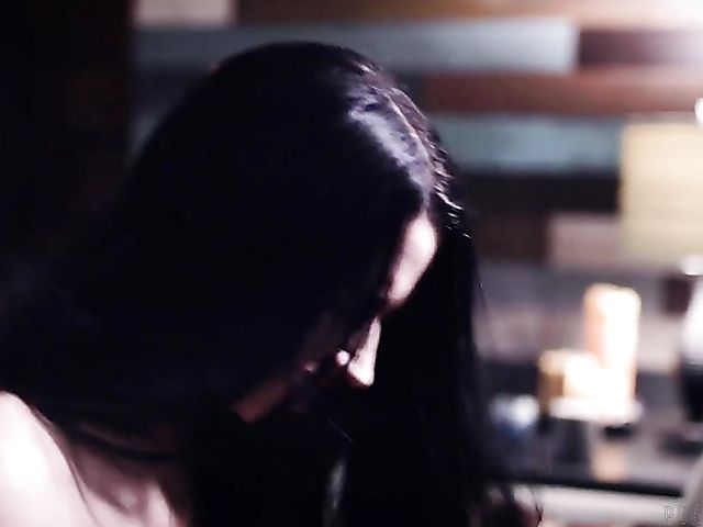 Pretty brunette Alex Coal having hot sex with her boyfriend's brother