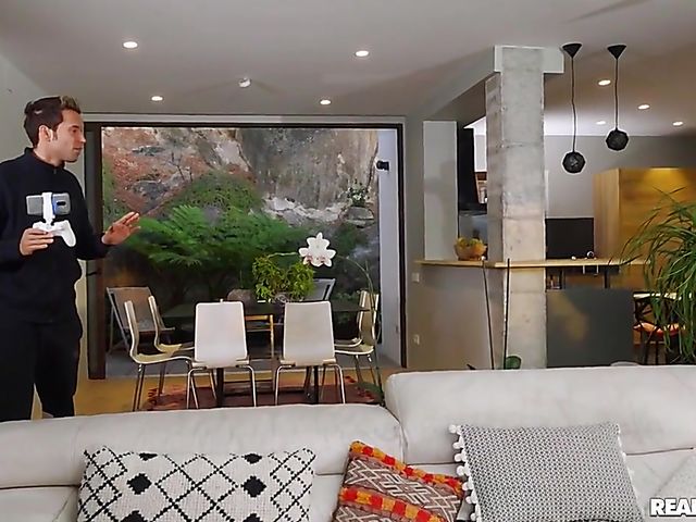 Peeping shower and fucking Misha Maver's smooth pussy afterward