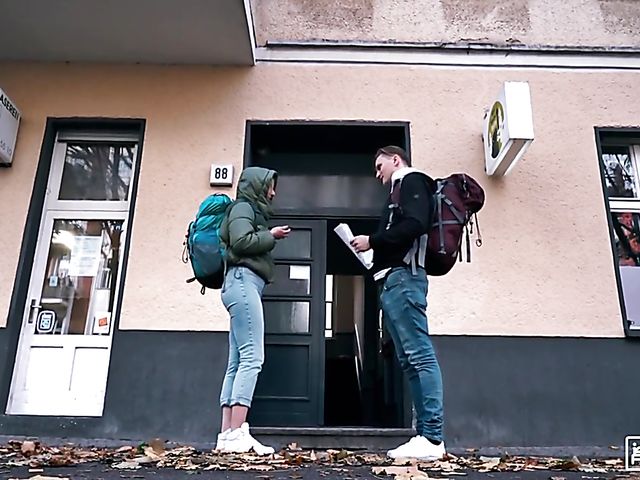 Sneaky sex in the hostel with shaved pussy girl Minori H