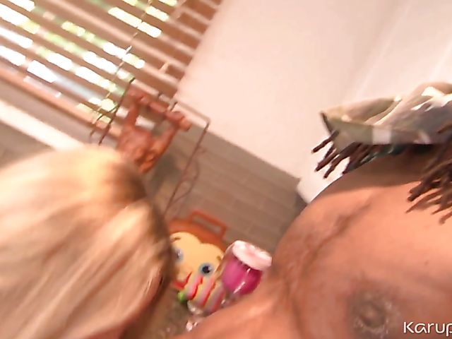 Blondes BBC threesome with Britney Young and her stepmom Angela Attison