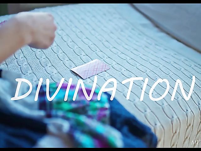 Solo cards game and fingering with gorgeous teen babe Kay J