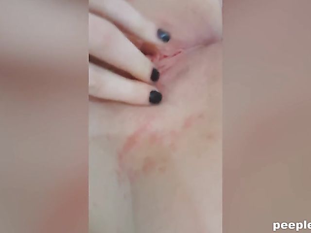 Redhead amateur fingering fun shot on cell phone