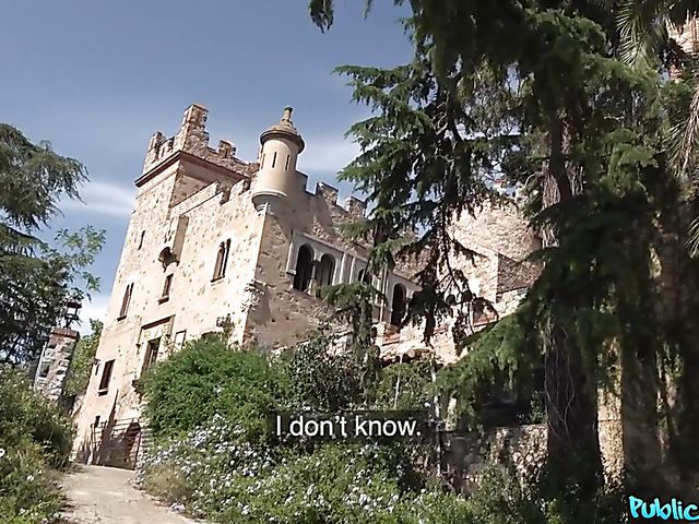 Public sex for cash with cute brunette tourist Kitty Love