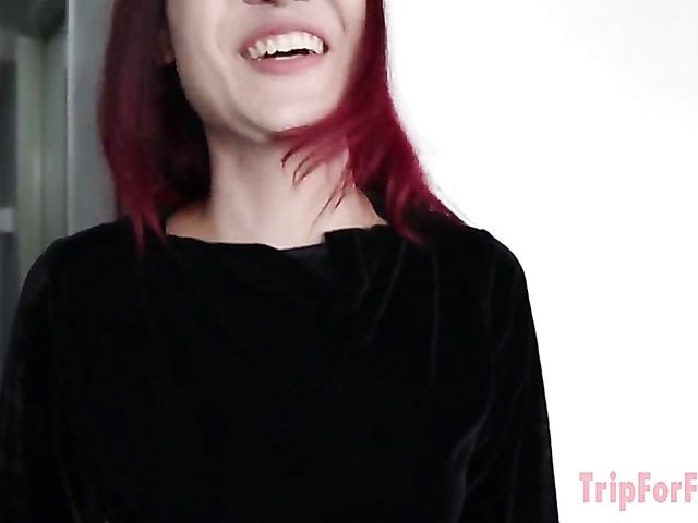 Red-haired asian amateur Som gets nailed in the hotel room