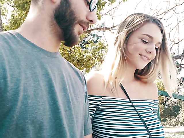 Young big tits girl Gabbie Carter gets slammed by her nerdy boyfriend