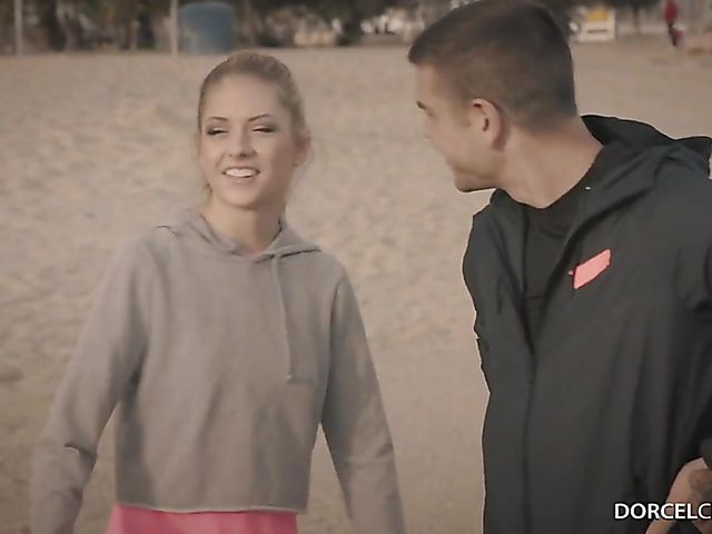 Romantic couple sex after training together