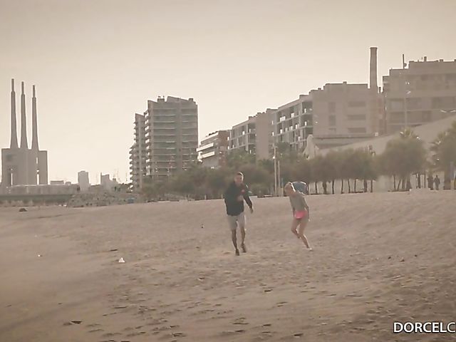 Romantic couple sex after training together