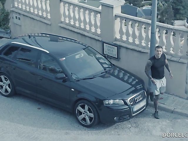 Romantic couple sex after training together