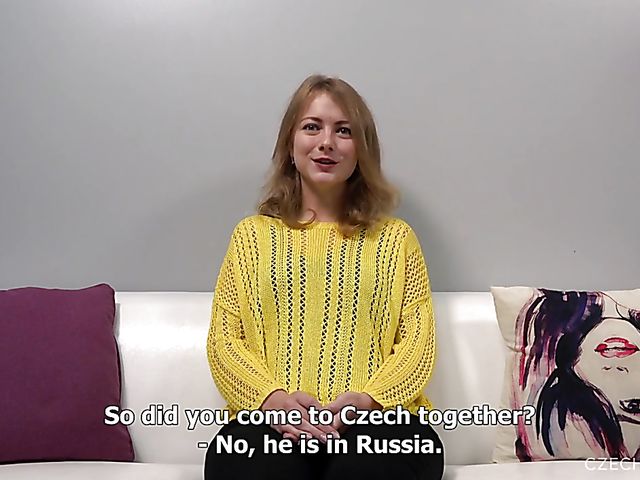 Svetlana shows every inch of her nude oiled body to Czech Casting