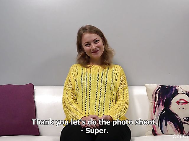 Svetlana shows every inch of her nude oiled body to Czech Casting