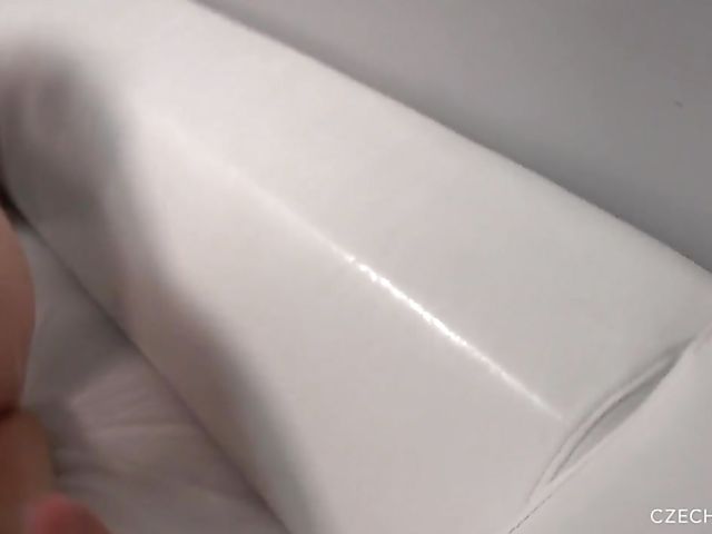 Svetlana shows every inch of her nude oiled body to Czech Casting